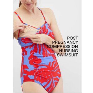 Motherhood Bounceback MAMA PRIMA Post Pregnancy Compression Nursing Swimsuit NEW